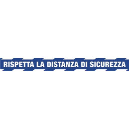 Adesivo calpestabile per Distanza di sicurezza 100cmx10cm