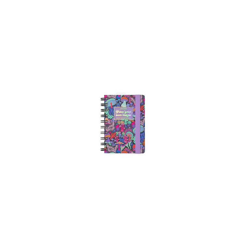 Agenda giornaliera spiralata Legami 12 Mesi - 2025 - Small Daily Spiral Bound Diary - Mushroom
