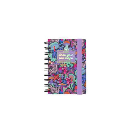Agenda giornaliera spiralata Legami 12 Mesi - 2025 - Small Daily Spiral Bound Diary - Mushroom