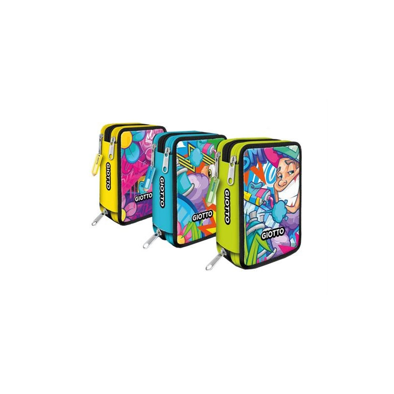 Astuccio 3 zip Giotto Young street
