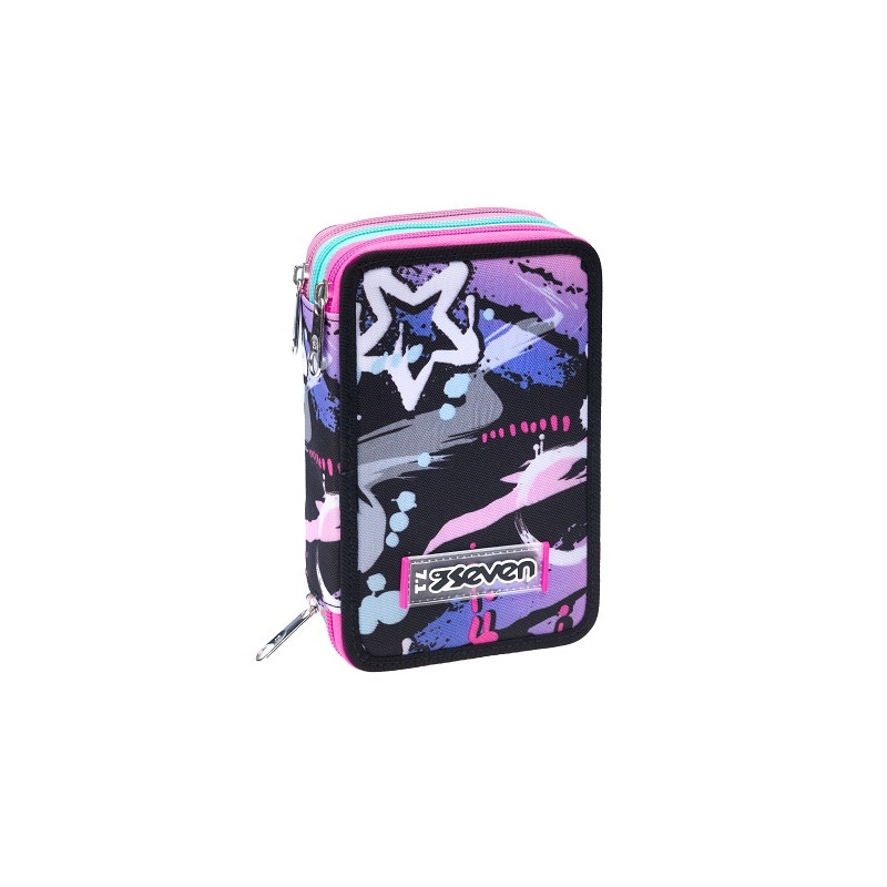 Astuccio 3 zip Seven mark on girl