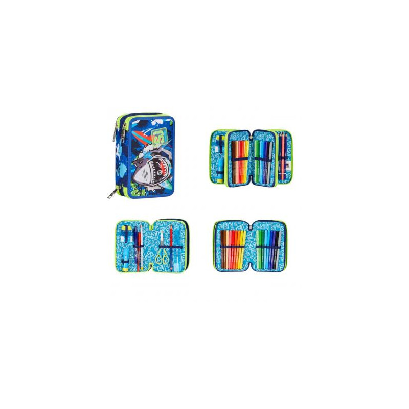 Astuccio 3 zip Seven SJ Gang  Sharkstory (32,90)