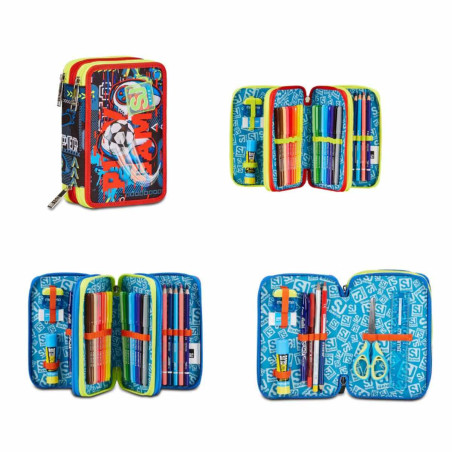 Astuccio 3 zip Seven SJ GANG funny goal