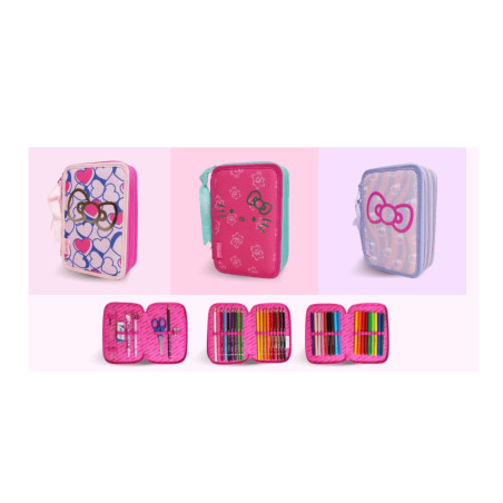 Astuccio 3 zip TINTAUNITA Hello Kitty 50th anniversary