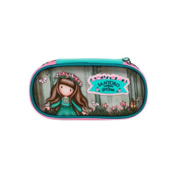 ASTUCCIO OVALE con zip WOODLAND WILDFLOWER santoro GORJUSS around