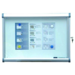 Bacheca da interno 50x70 anta battente (4 A4)