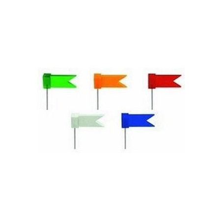 Bandierine indicatrici - spilli cartografici  40pz