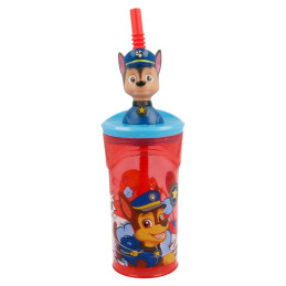 Bicchiere con cannuccia Paw Patrol