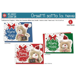 Biglietti auguri Natale con neve