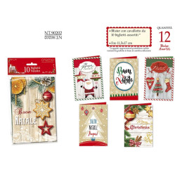 Biglietti auguri Natalizi 10pz