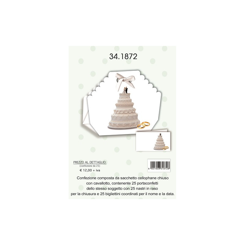 Biglietti bomboniere con Portaconfetti  laurea 25pz