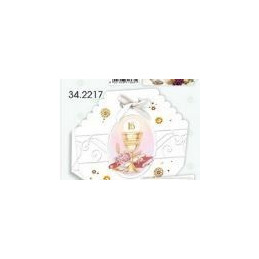 Biglietti bomboniere con Portaconfetti comunione 25pz