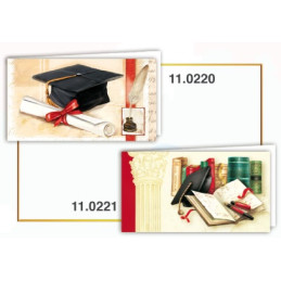 Biglietti bomboniere prefustellati laurea 100pz