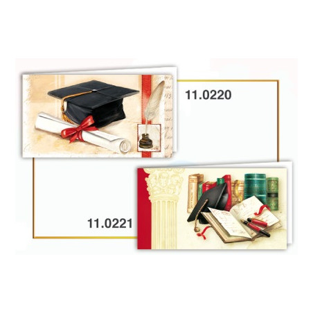 Biglietti bomboniere prefustellati laurea 100pz