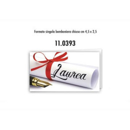 Biglietti bomboniere prefustellati laurea 100pz