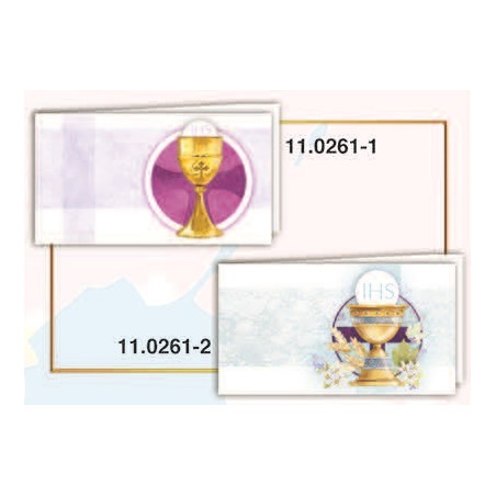 Biglietti bomboniere prefustellati prima comunione 100pz