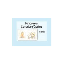 Biglietti bomboniere prefustellati prima comunione/cresima 100pz