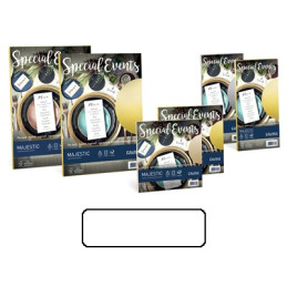 Biglietti e buste 17x17 special events bianche 5+5pz