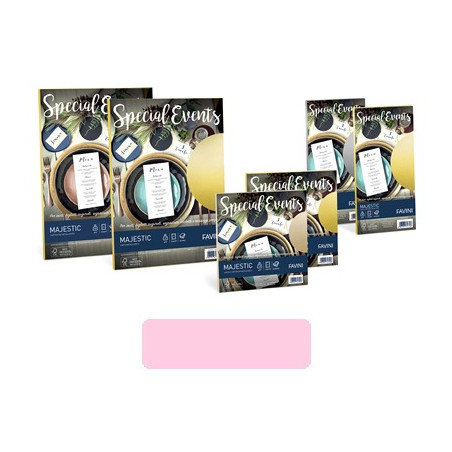 Biglietti e buste 9x14 special events rosa 5+5pz