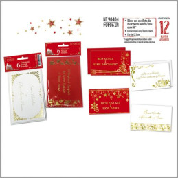 Biglietti e buste auguri natale uso ufficio 6pz