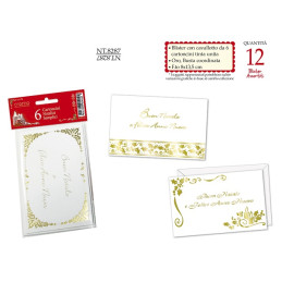 Biglietti e buste auguri natale uso ufficio 6pz