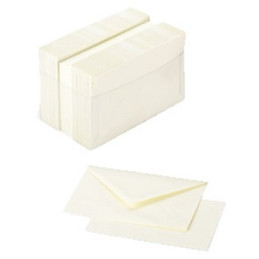 Biglietti e buste f.to 4 avorio 100+100pz