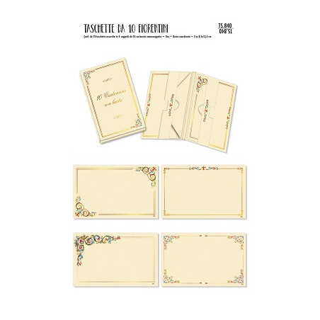 Biglietti Fiorentini 11,5x17 10 buste+10 biglietti
