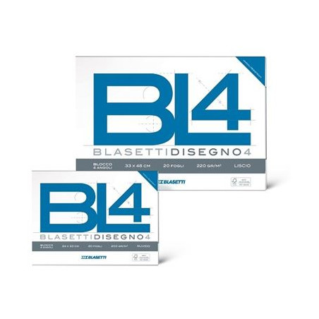Blocco da disegno BL4 20fogli 33x48 lisci