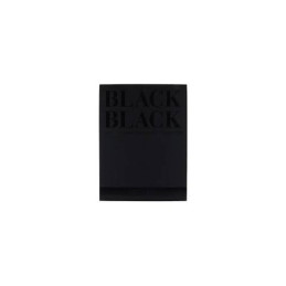 Blocco da disegno Fabriano nero A4 300gr