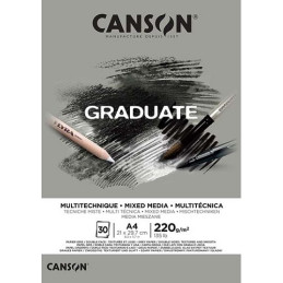 Blocco da disegno Graduate mix 371 Canson A4 30ff 220gr