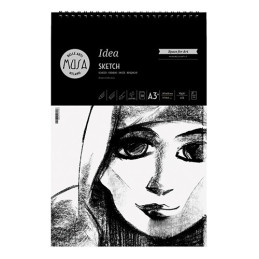 Blocco da disegno schizzo spiralato A3+ 90gr 30fg- carta per arte e grafica