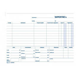 Blocco rapportino Automezzi 100 fogli