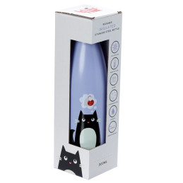Borraccia in acciaio termica 500ml Gatto Nero - Feline Fine