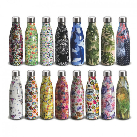 Borraccia in acciaio termica Acciaio INOX doppia parete 500ml (fantasia a scelta )