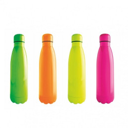 Borraccia in acciaio termica Acciaio INOX doppia parete 500ml colore a scelta FLUO