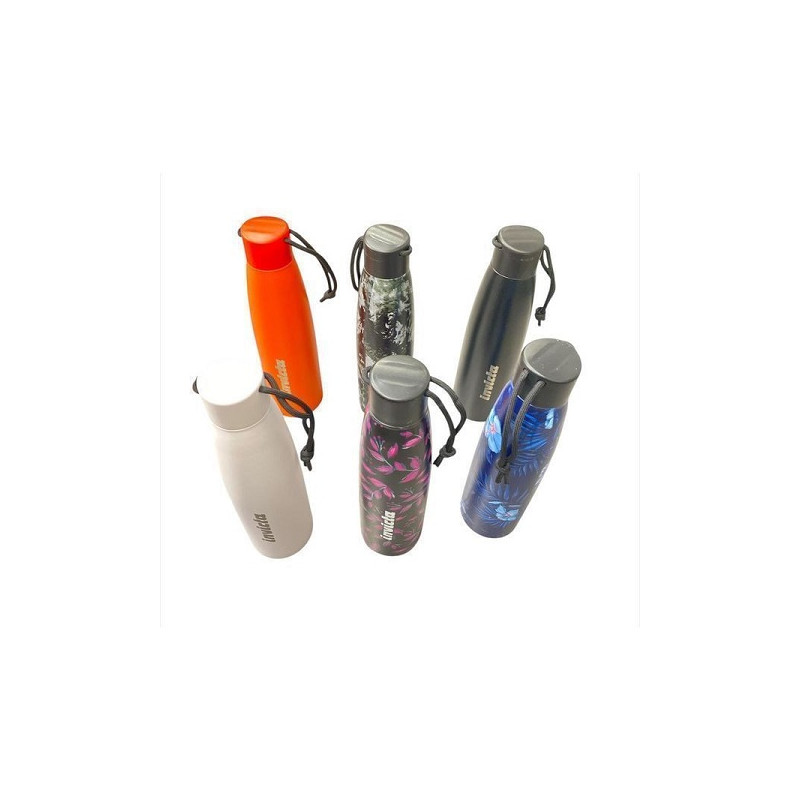 Borraccia in acciaio termica SEVEN  invicta Acciaio INOX doppia parete 500ml (fantasia a scelta )(€17,90)