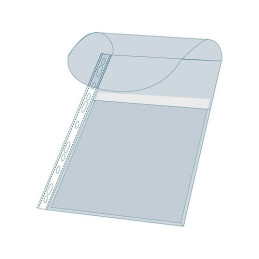 Busta A4 4 fori a soffietto con pattella porta cataloghi