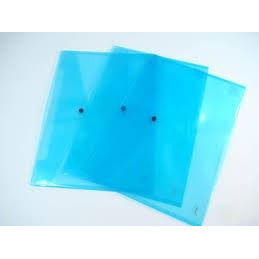 Busta con bottone A3 blu