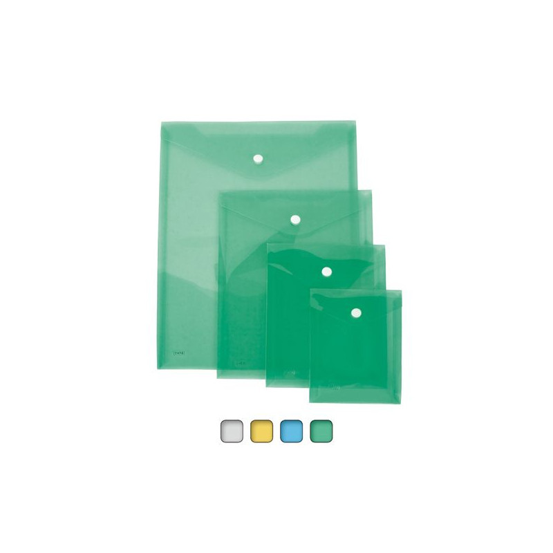 Busta con bottone A6 verticale colori assortiti