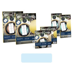 Buste 17x17 Special Events Majestic Favini azzurre 120gr 10pz