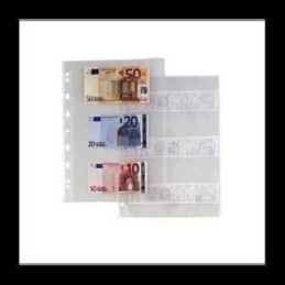 Buste 4 fori porta banconote 18,5x24cm 25pz