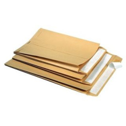 Buste a sacco avana 25x35 c/soffietto in cf da 250pz