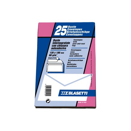 Buste bianche 12x18 80gr 25pz