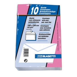 Buste bianche 16x23 120gr 10pz