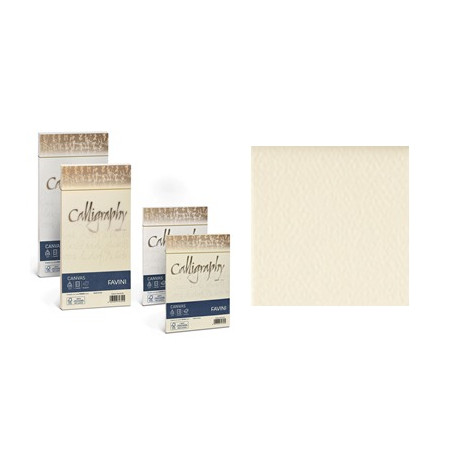 Buste Calligraphy Canvas 12x18 100gr. avorio 25pz