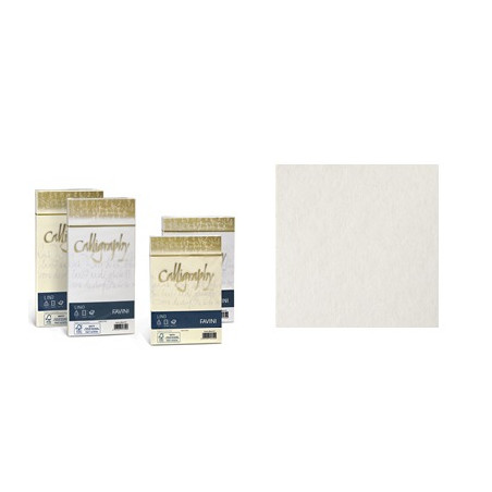Buste Calligraphy Lino 11x23 120gr. bianca 25pz