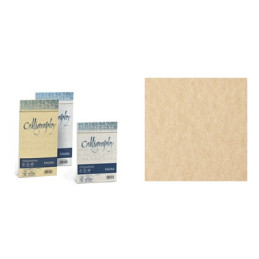Buste Calligraphy Pergamena 11x23 90gr. nocciola 25pz