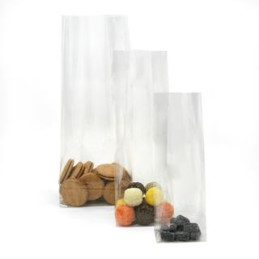 Buste Cellophan fondo quadro cm.12+7x36 50pz