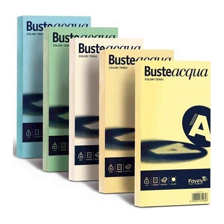 Buste Rismacqua 11x23 90gr. giallo chiaro 25pz