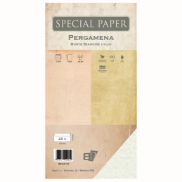 Buste Special Paper Pergamena bianca 110gr 230x160mm 25pz